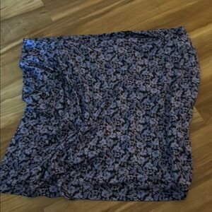 Elegant Blue Patterned Skort